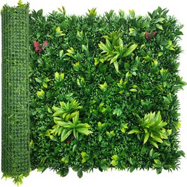 ODTORY Artificial Boxwood Panels,40'' x 120'' in(33.5 sqft) UV-Anti Fake Grass Ivy Privacy Hedge Greenery Backdrop Fence Wall Screen for Garden Fence Covering Privacy, Outdoor Indoor Home Decor
