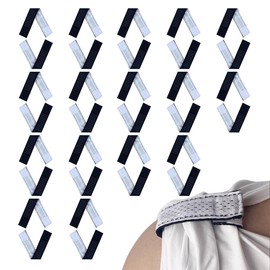 RRBXIA 32 Count Softball Sleeve Holders Breathable Mesh Material, Adjustable Straps for Sports Bands, Baseball, Soccer, Sports Shirts - Black, White