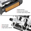 X AUTOHAUX Pair Bicycle Pedals with Toe Clip Foot Strap