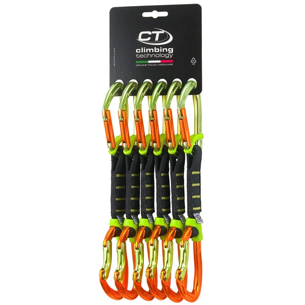 Climbing Technology Nimble Fixbar Set PRO, Unisex - Adult, Green/Orange,