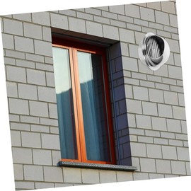 Gadpiparty Stainless Steel Exhaust Vent Cover Durable Metal Cap for Wall Installation Weather Resistant Easy to Use for Range Hoods and Ventilation Systems