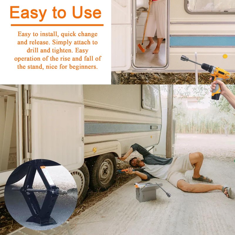 Stand Jack Extension Socker, 150mm Length, 19mm Magnetic Nut, Quick-Change