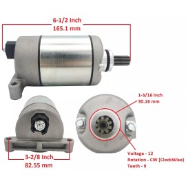 H&H bros Starter Motor for Yamaha Grizzly 700 YFM700F 4x4 FI / EPS / Special 2009-2023