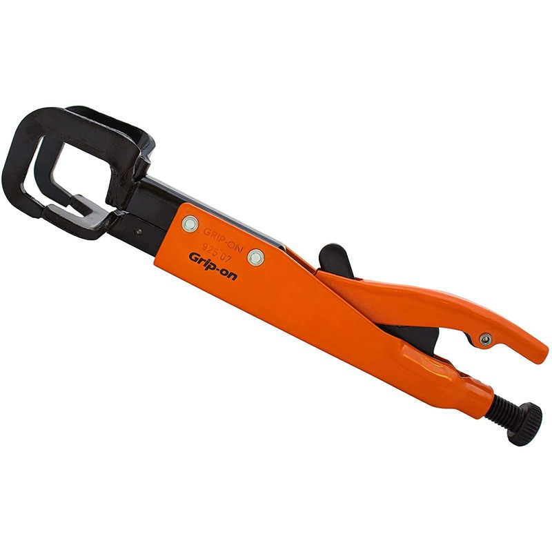 Grip-On 92507 7-Inch Axial Grip JJ-Shaped Locking Pliers in Orange