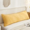 Yellow Body Pillow Cover Boho Body Pillow Cover Ginger Yellow