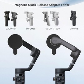 CloudValley Magnetic Ring Mount for DJI OM Smartphone Gimbal - Compatible with OM 7P/7/6/5/4/4 SE, OM5 & OM4 SE Stabilizer - Mobile Accessories for DJI Osmo Ferrous Metal