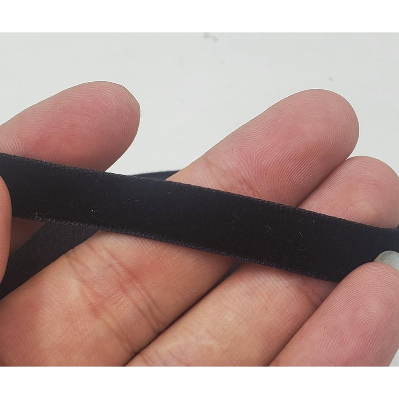 10 Yards Black Velvet Ribbon Spool