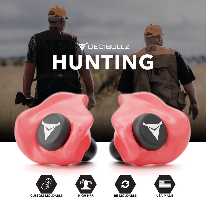 Decibullz - Custom Molded Earplugs, 31dB Highest NRR, Comfortable Hearing
