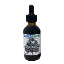 Ganesha Herbs Pine Needle Liquid Tincture Herbal Liquid Dual Extract Shikimic Acid - 2 Oz