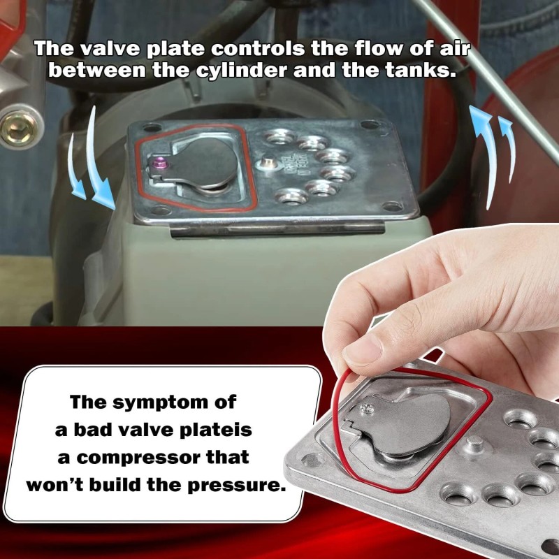 JT-Motor Z-AC-0032 Air Compressor Valve Plate For Porter Cable DeVilbiss