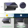Bridika Solar Fence Lights Warm White & White, Solar Outdoor