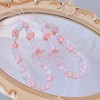 Phone Charms Strap,Pink Cute, Aesthetic Love Phone Chain, Beaded Phone