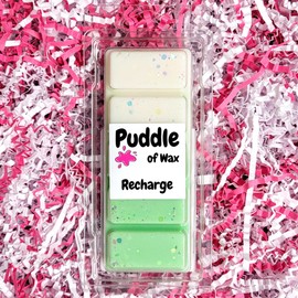 Puddle of Wax - Recharge Soy Wax Melt Snap Bar - 50g - Calm & Relaxing Scent Scent - Vegan Friendly - Made in the UK