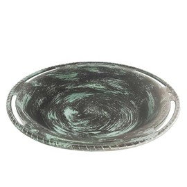 YBYZNOI Hanging Bird Bath 12IN Metallic Green 1 Pack