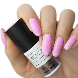 Mistero Milano GNAM GNAM Hybrid Lack - UV LED Nagellack - Gellack Farbgel Gelnägel - UV Nagellack Hybrid - Anfänger DIY Nail Art Maniküre Salon, Langlebig - Nagellack für Nägel Behandlung - 7ml