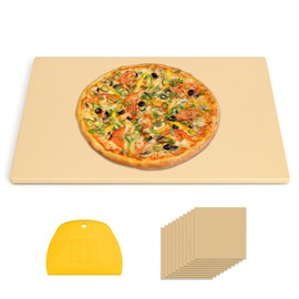 Extra Large Pizza Stone 22 Inch, Rectangular Pizza Grilling/Baking Stone 22" x 14", Industrial Commercial Home Oven Stone, Ideal for Grilling Baking Several Pizzas Bread