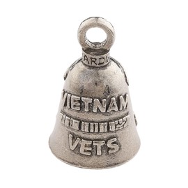Guardian Bell Vietnam Vets Good Luck Bell w/Keyring & Black Velvet Gift Bag | Motorcycle Bell | Lead-Free Pewter | Good Luck Gift to Friends & Family | Bike Bell | Made in USA