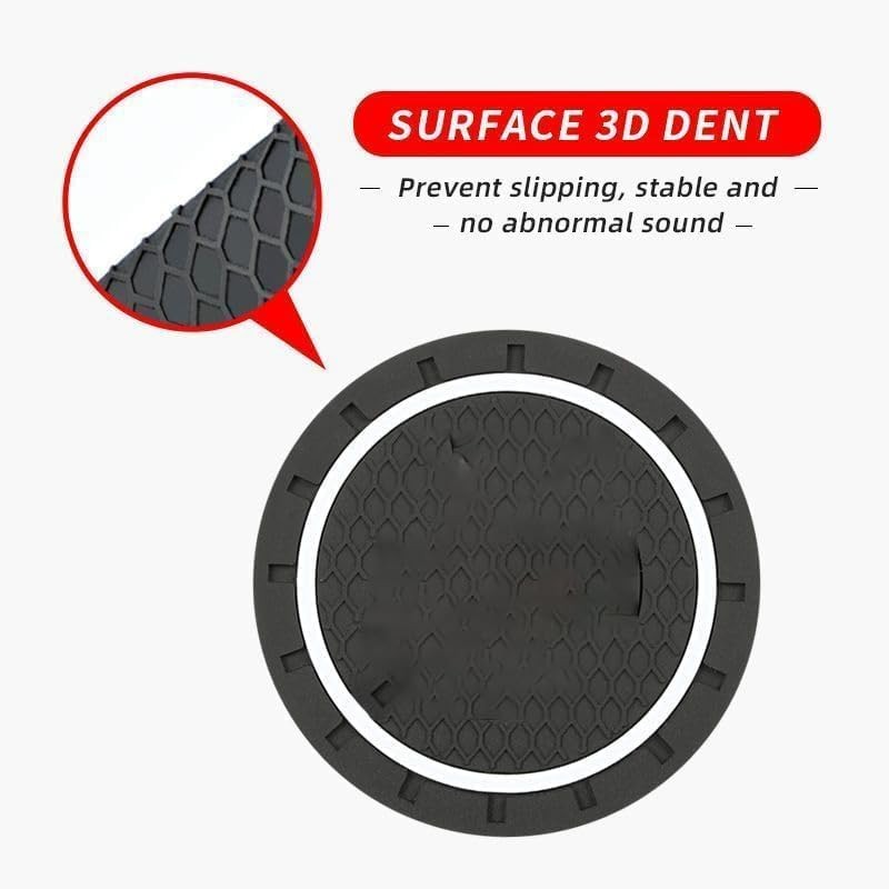 Car Cup Holder Insert Anti-Dust Non-Slip Rubber Coaster Mats Compatible