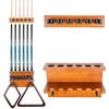 Billmart Wall Mount Pool Stick Holder - Billiards Pool Cue