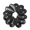 12 PCS Waterproof PU Leather Head Cover Golf Iron Club