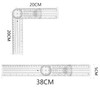 3 Pieces Angle Finder Rulers Goniometer 360 Degree Angle Protractor