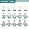 sourcing map 75Pcs Threaded Inserts, 10 Sizes Stainless Steel 303
