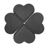 6pcs Black Heart-Shape Leather Bookmark Page Corner Handmade Bookmark Reading