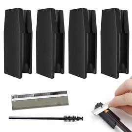 PAVIKE Flat Pencil Sharpener Set, 6 Pieces, Eyebrow Pencil Sharpener, Eyeliner Sharpener, Eyebrow Pencil Sharpener, Cosmetic Pencil Sharpener, Safe and Portable, Suitable for Beginners and