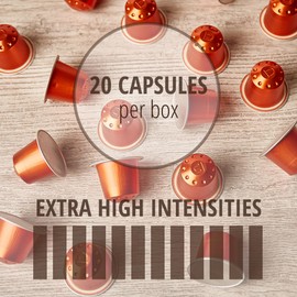 Nite Edition 40ct Coffee Capsules Compatible with Nespresso Machine I Dark Roast Espresso Variety Pack I Aluminum Espresso Coffee Capsules I Intensity 11-12 I High Intensity