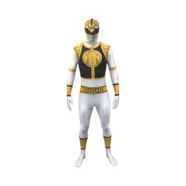 Morphsuits Men's Power Rangers Morphsuit, White, Medium