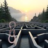 1PC God Lock Puzzle Metal Ring Solution Intellectual Deduction Unlock