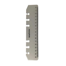 bind 103-1 Ruler 15 cm, Centimetre for Filing into A6 System Folder, Transparent