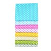 CraftsFabrics 8pcs 40*50cm (16" x 20") Colourful Polka Dot Pattern