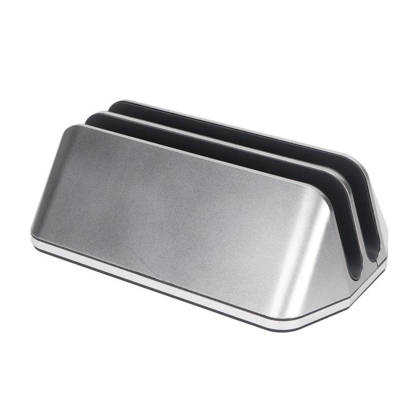 Dual Laptop Stand Vertical 3D Curved Appearance Aluminum Alloy Adjustable