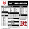 48-32-4094 For Milwaukee 80 Pc. Shockwave Impact Duty Driver Bit