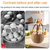 Farmhouse Egg Basket,Large Egg Collecting Basket with Handle,Round Wicker Egg