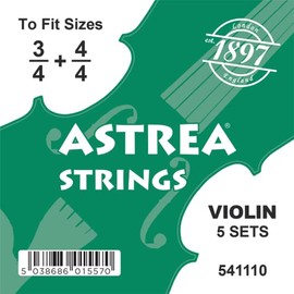 Astrea 541110 Violin Strings 3/4-4/4 (5 Set Pack)