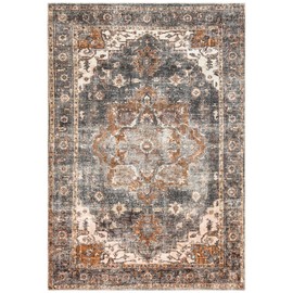 Keen Home Design 3x5 Rug - Machine Washable Entry Rug with Non-Slip Backing, Ideal for Enteryway, Kitchen, Bathroom, Laundry Room - Vintage, Easy Clean, Durable, Low Pile Rug - (3' x 5')
