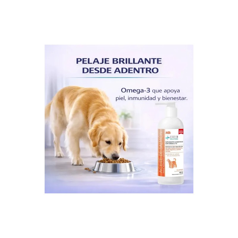 Aceite De Salmón Omega 3 Y 6 Para Perros Y