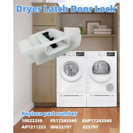 eosorssa 10022250 Dryer Latch Door Lock Compatible with Bosch Thermador Dryer Replaces PS17243540, EAP17243540, AP7211253, 00623797, 623797