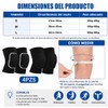 NIAWEA 2 Par Rodilleras de Voleibol y Ballet con Almohadilla