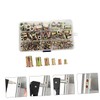 ULTECHNOVO 150pcs Color Plated Zinc Nut Kit Stainless Steel Insert