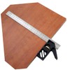 jojofuny Carpentry Combinations Square Woodworking Tool 45° 90° Limiter Easy
