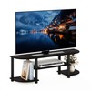 Furinno Turn-S-Tube Wide TV Entertainment Center, Espresso/Black