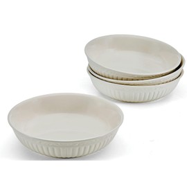 Mikasa Italian Countryside Set of 4 Pasta Bowls, 9.25 Inch, Cream
