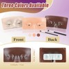 Silicone Makeup Practice Board - Face & Eyes Mannequin for