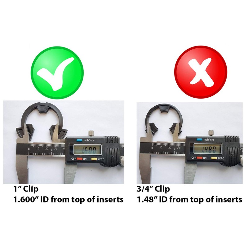 1" Water Softener Clips and Orings 7337589 and 7170262 (4