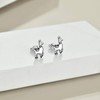 ONEFINITY Llama Gifts Pendientes de plata de ley con llama,