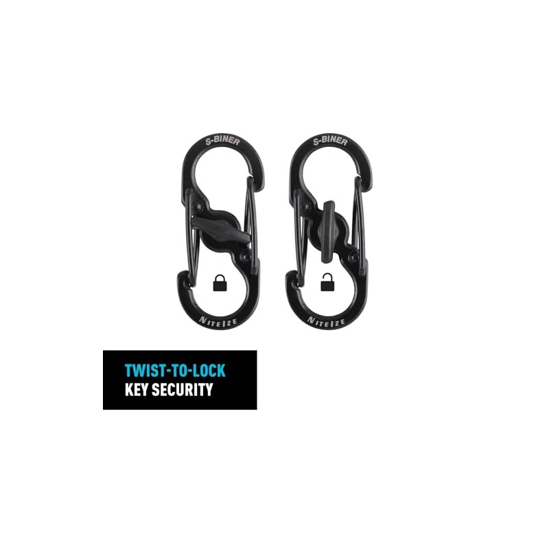 Nite Ize S-Biner Microlock mosquetón en forma de S de