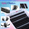 CORUSCATE Spiky Lash Clusters Kit 120D Volume Cluster Eyelash Extensions